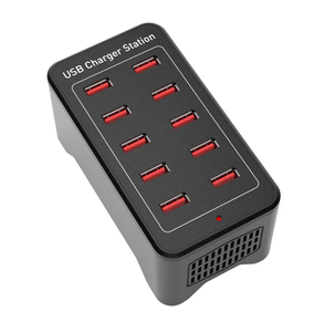 Estación de Carga Eléctrica USB de 100W y 10 Puertos, Plegable, Cargador Rápido de <span class=keywords><strong>Escritorio</strong></span> QC2.0 5V/2.4A para Teléfonos Móviles y Dispositivos Inteligentes, Enchufe del Reino Unido - Product Image 6
