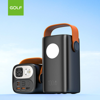 Batterie externe électronique grande capacité avec éclairage LED pour camping, vente en gros OEM, charge rapide LCD PD 100W, 60000mAh pour ordinateur portable
