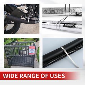 روابط كابلات ذاتية القفل من الفولاذ المقاوم للصدأ <span class=keywords><strong>304</strong></span> من GATI، 10 مم × 350 مم، غير مطلية، 100 قطعة/كيس - Product Image 6