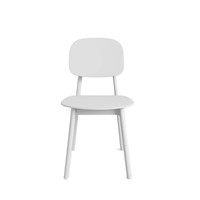 Chaise de salle à manger empilable sans accoudoirs, en plastique épaissi, style moderne et minimaliste, non rotative et non pliable, pour usage domestique et commercial