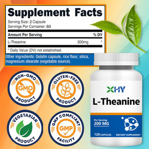 L-theanine Vitamin D3 B12 bebas gula Mint Melatonin suplemen otak kafein l-theanine kapsul untuk suasana hati perawatan tidur - Product Image 2