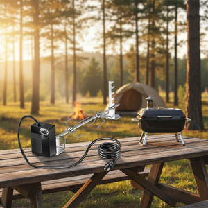 Parrilla Eléctrica para Barbacoa de 220V/110V, de <span class=keywords><strong>Acero</strong></span> <span class=keywords><strong>Inoxidable</strong></span>, Portátil, con Juego de Herramientas para Barbacoa, para Uso Doméstico - Product Image 5