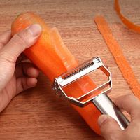 Roestvrijstalen Dunschiller Fruitgroente Multifunctionele Rasp Julienne Dunschiller Plak Meloen Aardappel Wortelkomkommer Thuis Keukengereedschap