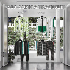 Unisex Casual Deportes Cremallera Abrigo Manga Larga Sólido Peso Pesado Chándal Conjunto Transpirable Ropa Deportiva PARA LA Temporada de Primavera - Product Image 2