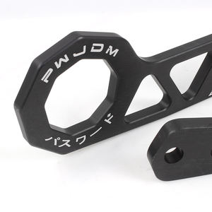 JDM stil araba aksesuarları alüminyum alaşım Tow kanca ön yarış arka Tow kanca araba tampon çekiş çekme kancası evrensel - Product Image 4