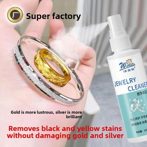 Nettoyant pour bijoux en or et argent 100ML, non toxique, jetable, concentré, parfum frais, solution de lavage pour argent, appareil ménager - Product Image 5