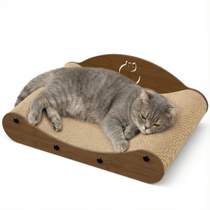Rascador para Gatos, Sofá Cama de Cartón Corrugado, Tabla Rascadora para Gatos, Silla Duradera con Forma de Sofá, OEM/ODM, Logotipo Personalizado - Product Image 1