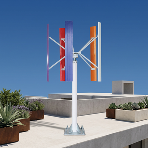 Sistema Híbrido Eólico Solar de 50kw, Generador Eólico de Eje Vertical con Diámetro de Rotor de 5.8m y Velocidad de Arranque de 2.5m/s - Product Image 3