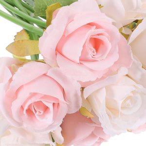 Ramo de 12 Flores Artificiales de Seda Hechas a Mano, para San Valentín, Día de la Madre, Hogar, Oficina, Fiestas, Bodas - Product Image 4