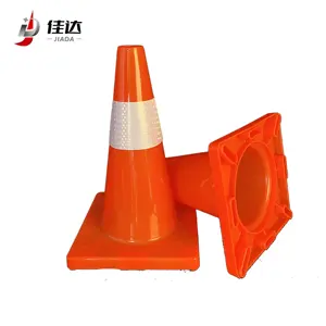Cono stradale in plastica PVC arancione da 18 "di buona qualità all'ingrosso per cono stradale di sicurezza stradale, coni di parcheggio di sicurezza per
