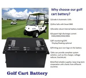 Deep Cycle LiFepo4 Lithium Iron Phosphate Battery Pack 48v 50ah 100ah 150ah For Golf Cart RV Electric Car Motorcycle Boat