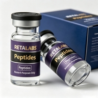 Autocollants holographiques mats anti-contrefaçon à adhérence permanente, étiquettes de peptides purs pour la vente en gros de packs de flacons de laboratoire Ruo