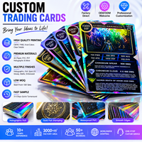 Cartes à collectionner personnalisées en papier journal écologique, impression de cartes holographiques pour anime, sport, TCG, avec booster pack