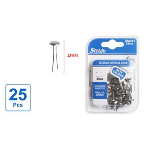 ชุดอุปกรณ์ยึด 25 ชิ้น ขนาด 25 มม. สีเงิน สกรูเหล็กกล้าคาร์บอนแบบสองง่าม พร้อมแหวนรอง สลักเกลียว หมุดย้ำ และน็อต สำหรับงานอุตสาหกรรม-สำหรับโรงเรียน สำนักงาน และบ้าน - Product Image 1