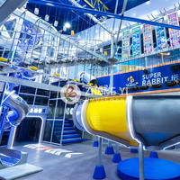 Parc d'aventure professionnel, parc d'attractions, parc de trampolines, centre de jeux, aire de jeux intérieure, château gonflable, système de jeux souples