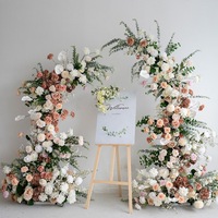 NINI Vente en gros d'arrangements d'arches de mariage en plein air, arche de fleurs en soie haut de gamme pour les décorations de mariage et de fête dans les hôtels