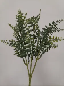 Artificial Plants Greenery Hanging Fern Bush Plant Outdoor Plastic Plants For Party Decorations