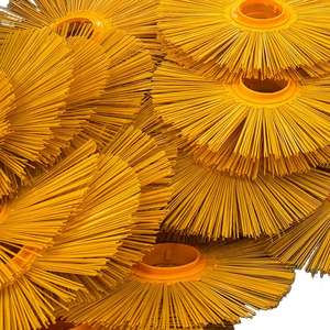 Brosse à galets pour balayeuse de rue, nouvelle, en gros, avec entretoises, haute résistance à l'usure, facile à changer, garantie 1 an, balai de nettoyage routier - Product Image 1