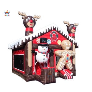 Super Château Gonflable Commercial Thème Noël 22x16 pieds pour Enfants à Louer - Product Image 4
