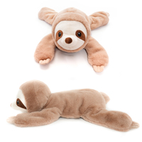 Boneka Sloth Berbobot Grosir 5lb, Bantal Panjang 28in, Hewan Boneka Lembut, Pesanan Massal, Logo Kustom, OEM/ODM