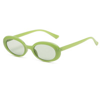 Nouvelles Lunettes de Soleil Tendance Ovales Rétro à Monture Complète UV400, Mode Unisexe, Couleurs Bonbon, Marque de Luxe pour Hommes, Designer, Sports de Plein Air