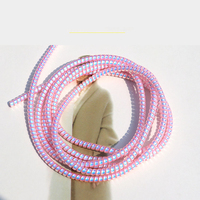 Protector de Cable en Espiral de TPU de 1.6M con Color Degradado Láser, Organizador de Cables para Auriculares