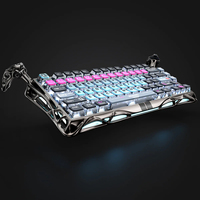 Clavier de jeu GravaStar Mercury V75 Pro 75% à interrupteurs magnétiques à effet Hall, filaire, échangeables à chaud, 8000Hz, RGB double zone