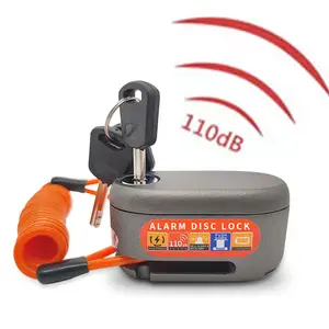 Anti-theft Security Alarm Disc Brake Lock Alarma USB Charging Waterproof Motorcycle Disco Candado Moto Alarm Locks