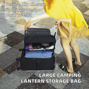 Étui de transport pour lanterne de camping TOP personnalisé, léger, grande capacité, avec fermeture éclair, en polyester, sac de rangement pour équipement de plein air - Product Image 2