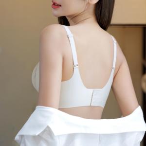 Soutien-gorge Premium Sexy en Dentelle Tricotée, Push-up, Sans Armature, Fin, Sans Couture, Dos en U, Bretelles Ajustables, Forme en W, Coupe 3/4 Tridimensionnelle - Product Image 2