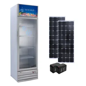 최고의 품질 프로모션 유리 문 콜라 음료 맥주 펩시 디스플레이 냉장고 실행 태양계 268 리터 에너지 절약