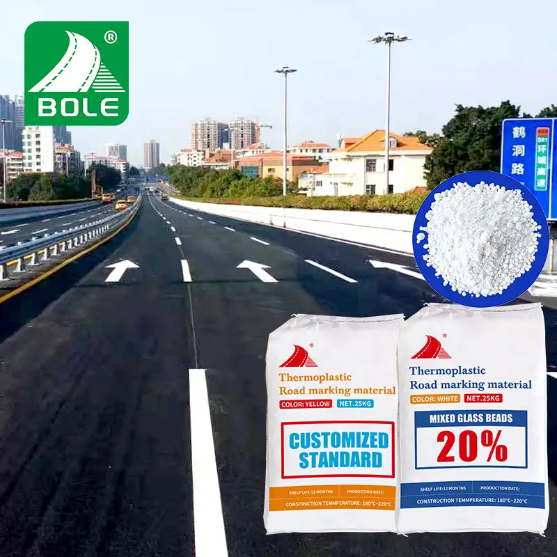 Traffic road marking paint 25 kg Road sign paint coating reflective hot melt thermoplastic marking paint