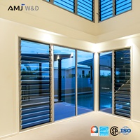Ventana de Aluminio Premium con Aislamiento Térmico, Manija Ajustable y Vidrio Templado para Casa u Hogar
