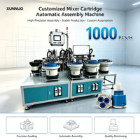 Machine d'assemblage automatique de cartouches 220V 380V fiable avec moteur et PLC pour la production en série, garantie 1 an