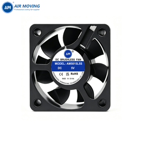 พัดลมระบายความร้อนแบบไร้แปรงถ่าน AM5015L5S 12V 24V DC ขนาด 50x50x15 มม. สำหรับ<span class=keywords><strong>ไมโคร</strong></span>อินเวอร์เตอร์ ระบบระบายอากาศไฟฟ้า ใช้ในอุตสาหกรรม แบบลูก<span class=keywords><strong>ป</strong></span>ืนสลีฟแบริ่ง - Product Image 1