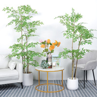 Grand arbre artificiel pour la décoration intérieure, bonsaï, plantes en plastique en pot pour aménagement paysager, palmier moderne d'intérieur – Fabricant