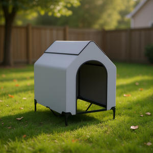 Cuccia per Animali Domestici 30 X 43, Taglia Media, Moderna, per Esterni, Tutte le Stagioni, in Poliestere con Finestre, Arredamento per Animali - Product Image 2