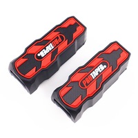 2 protections de repose-pieds de moto en caoutchouc anti-vibrations