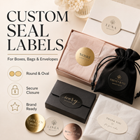 Pegatinas Adhesivas Ovaladas Troqueladas a Medida, Resistentes al Agua, con Impresión de Logotipo Personalizado para Cajas de Regalo, Sobres de Boda, Velas y Embalaje de Artesanías
