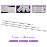 Tube LED UVA LN-G13-120UV-365 70" 1,764m 40,5mm G13 365nm AC220V-240V avec ballast intégré pour imprimante flexographique