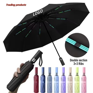 Parapluie automatique double armature coupe-<span class=keywords><strong>vent</strong></span> avec impression de logo personnalisé, protection UV robuste, idéal pour la promotion en voyage - Product Image 1