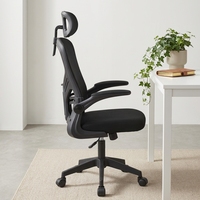 Chaise de bureau ergonomique moderne en maille, confortable, pour réunions, avec appui-tête réglable 2D et siège en mousse moulée – Vente en gros