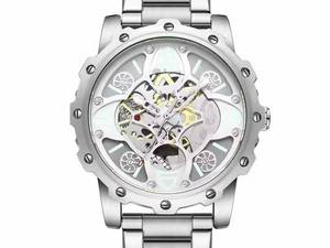 Reloj de pulsera de esqueleto para hombre, nuevo estilo, Reloj de acero inoxidable de lujo, Movimiento Ciudadano, esfera de 45mm de diámetro, 22mm - Product Image 2