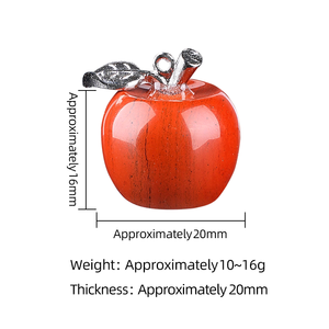 Pendentif Pomme Sculpté en Cristal Poli (Améthyste, <span class=keywords><strong>Quartz</strong></span> Rose) pour Décoration – Prix Usine – Énergie et Guérison Spirituelle - Product Image 5