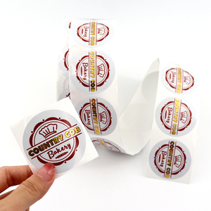 Etiquetas adhesivas de sello de comida autoadhesivas impermeables personalizadas de MOQ bajo para caja de comida para llevar - Product Image 4