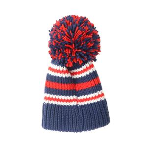 Wholesale OEM Winter Hat Beanies Custom Own Logo 100% Acrylic Knitted Pom Pom Big Bobble Image Plaid/Camouflage Beach - Product Image 3