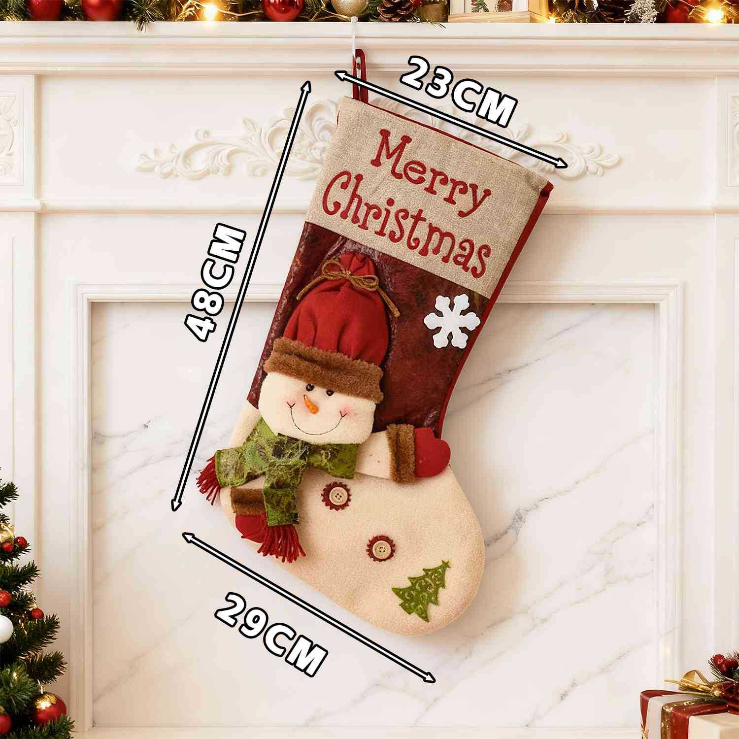 Large classic button snowman