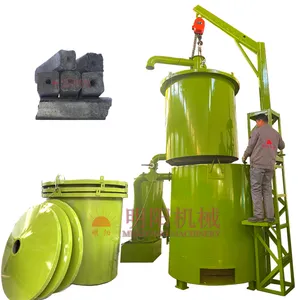 With Hoist Equipment Air Flow Type Biomass Briquette Carbonization Furnace Stove without Smoke
