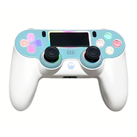 Manette de jeu sans fil professionnelle PS4/PS5 Bluetooth RGB avec deux boutons arrière programmables et fonction macro