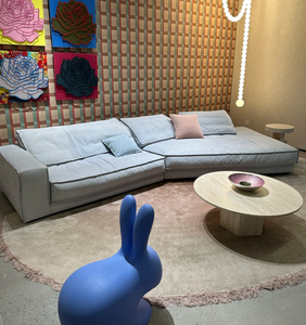 Juego de Sofás Seccionales Baxter <span class=keywords><strong>Budapest</strong></span> con Relleno de Plumas Suaves, Esponja de Alta Densidad y Tela para Sala de Estar - Product Image 3